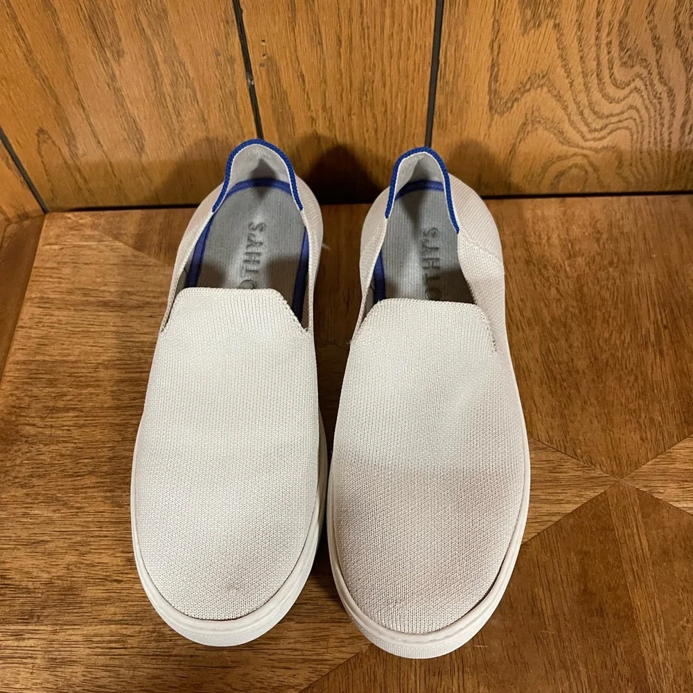 Rothy's The Slip On Sand Knit Fabric Low Everyday Sneakers - Size W8 - Picture 2 of 15